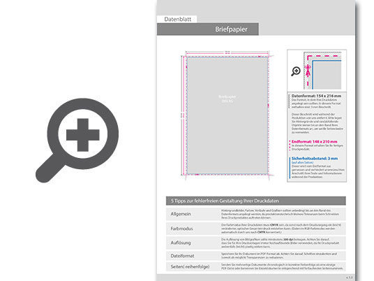 Product Bild briefpapier_din_a6__1_0_farbig__(vorderseite__graustufen___r__ckseite__unbedruckt)