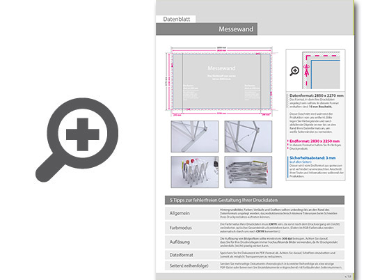 Product Bild ersatzdruck_f__r_gerade_messewand_mit_klettsystem_3_x_3
